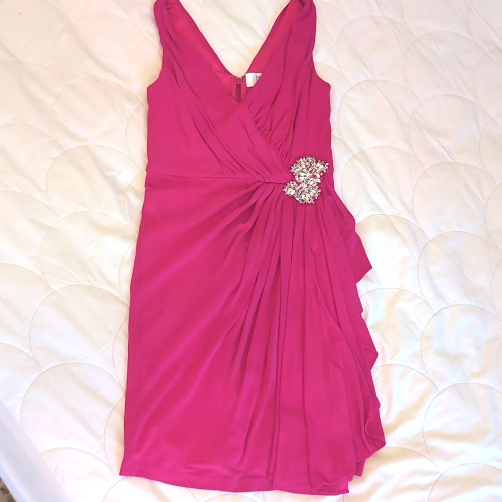 Badgley Mischka Pink Cocktail Dress